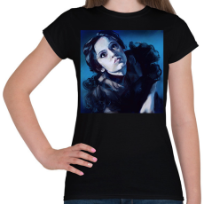 PRINTFASHION Wendesday Addams - Női póló - Fekete