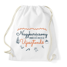 PRINTFASHION Weöres Sándor - Szép a fenyő - Sportzsák, Tornazsák - Fehér tornazsák