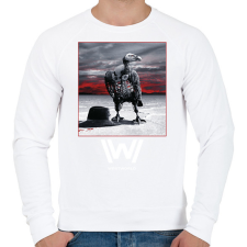 PRINTFASHION WestWorld - Férfi pulóver - Fehér férfi pulóver, kardigán