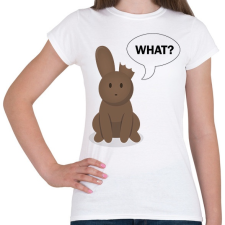 PRINTFASHION What? - Csoki nyuszi - Női póló - Fehér női póló