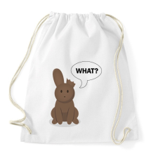 PRINTFASHION What? - Csoki nyuszi - Sportzsák, Tornazsák - Fehér tornazsák