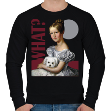 PRINTFASHION What? - Festmény - Férfi pulóver - Fekete férfi pulóver, kardigán