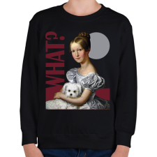 PRINTFASHION What? - Festmény - Gyerek pulóver - Fekete gyerek pulóver, kardigán