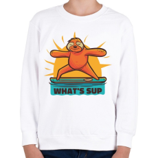 PRINTFASHION What's sup - Gyerek pulóver - Fehér