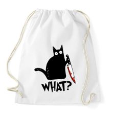 PRINTFASHION What? - Sportzsák, Tornazsák - Fehér tornazsák