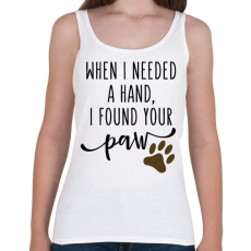 PRINTFASHION When I needed a hand... - Női atléta - Fehér