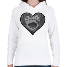 PRINTFASHION When They Cry - Női kapucnis pulóver - Fehér női pulóver, kardigán