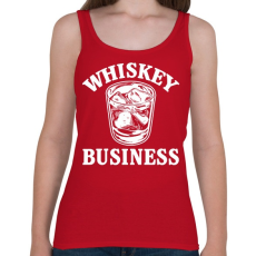 PRINTFASHION Whiskey biznisz - Női atléta - Cseresznyepiros