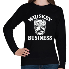 PRINTFASHION Whiskey biznisz - Női pulóver - Fekete női pulóver, kardigán