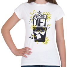 PRINTFASHION Whiskey diéta - Női póló - Fehér női póló