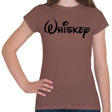 PRINTFASHION Whiskey - Női póló - Mogyoróbarna női póló