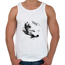 PRINTFASHION White fox - Férfi atléta - Fehér