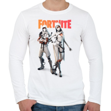 PRINTFASHION White Ninjas Fortnite - Férfi hosszú ujjú póló - Fehér férfi póló