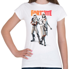 PRINTFASHION White Ninjas Fortnite - Női póló - Fehér női póló