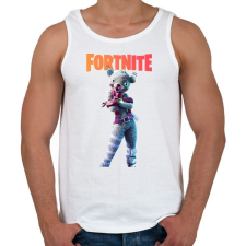 PRINTFASHION White teddy bear Fortnite - Férfi atléta - Fehér atléta, trikó