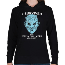 PRINTFASHION White Walkers - Női kapucnis pulóver - Fekete női pulóver, kardigán