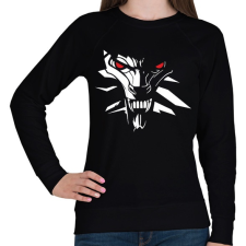 PRINTFASHION White Wolf - Női pulóver - Fekete női pulóver, kardigán