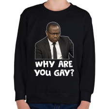 PRINTFASHION Why are you g*y? - Gyerek pulóver - Fekete gyerek pulóver, kardigán