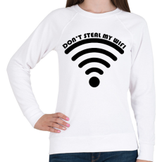 PRINTFASHION Wifi - páros1 - Női pulóver - Fehér