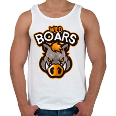 PRINTFASHION Wild Boars - Férfi atléta - Fehér