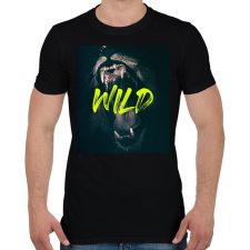 PRINTFASHION Wild - Férfi póló - Fekete férfi póló