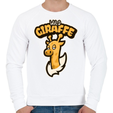 PRINTFASHION Wild Giraffe - Férfi pulóver - Fehér
