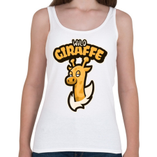 PRINTFASHION Wild Giraffe - Női atléta - Fehér női trikó