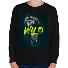 PRINTFASHION Wild - Gyerek pulóver - Fekete gyerek pulóver, kardigán