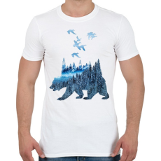 PRINTFASHION wild life - Férfi póló - Fehér