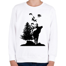 PRINTFASHION wild life - Gyerek pulóver - Fehér