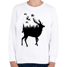 PRINTFASHION wild life - Gyerek pulóver - Fehér