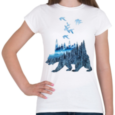 PRINTFASHION wild life - Női póló - Fehér