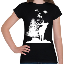 PRINTFASHION wild life - Női póló - Fekete női póló