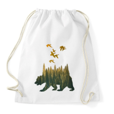 PRINTFASHION wild life - Sportzsák, Tornazsák - Fehér tornazsák