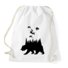 PRINTFASHION wild life - Sportzsák, Tornazsák - Fehér