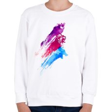 PRINTFASHION Wildcolours - Gyerek pulóver - Fehér