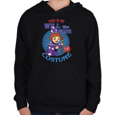 PRINTFASHION Will costume - Gyerek kapucnis pulóver - Fekete