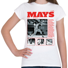 PRINTFASHION Willie Mays - baseball - Női póló - Fehér