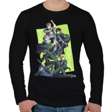 PRINTFASHION wind breaker - Férfi hosszú ujjú póló - Fekete