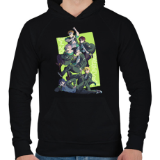 PRINTFASHION wind breaker - Férfi kapucnis pulóver - Fekete