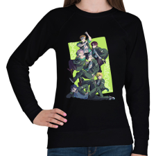 PRINTFASHION wind breaker - Női pulóver - Fekete női pulóver, kardigán