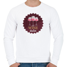 PRINTFASHION Wine dealer - Férfi pulóver - Fehér