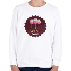 PRINTFASHION Wine dealer - Gyerek pulóver - Fehér