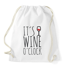 PRINTFASHION Wine o'clock - Sportzsák, Tornazsák - Fehér tornazsák