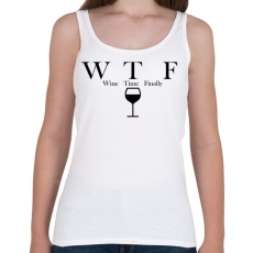 PRINTFASHION Wine Time Finally - Női atléta - Fehér