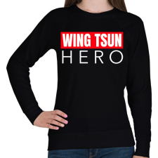PRINTFASHION WING TSUN HERO - Női pulóver - Fekete női pulóver, kardigán