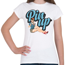 PRINTFASHION Wink at PinUp - Női póló - Fehér női póló