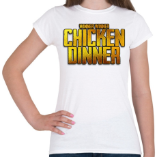 PRINTFASHION Winner winner chicken  dinner - Női póló - Fehér