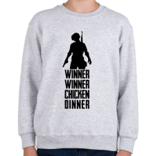 PRINTFASHION Winner Winner Chicken Dinner PUBG - Gyerek pulóver - Sport szürke gyerek pulóver, kardigán