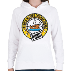 PRINTFASHION WinnerWinnerChickenDinner - Női kapucnis pulóver - Fehér